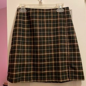 Brandy Melville Tartan Miniskirt